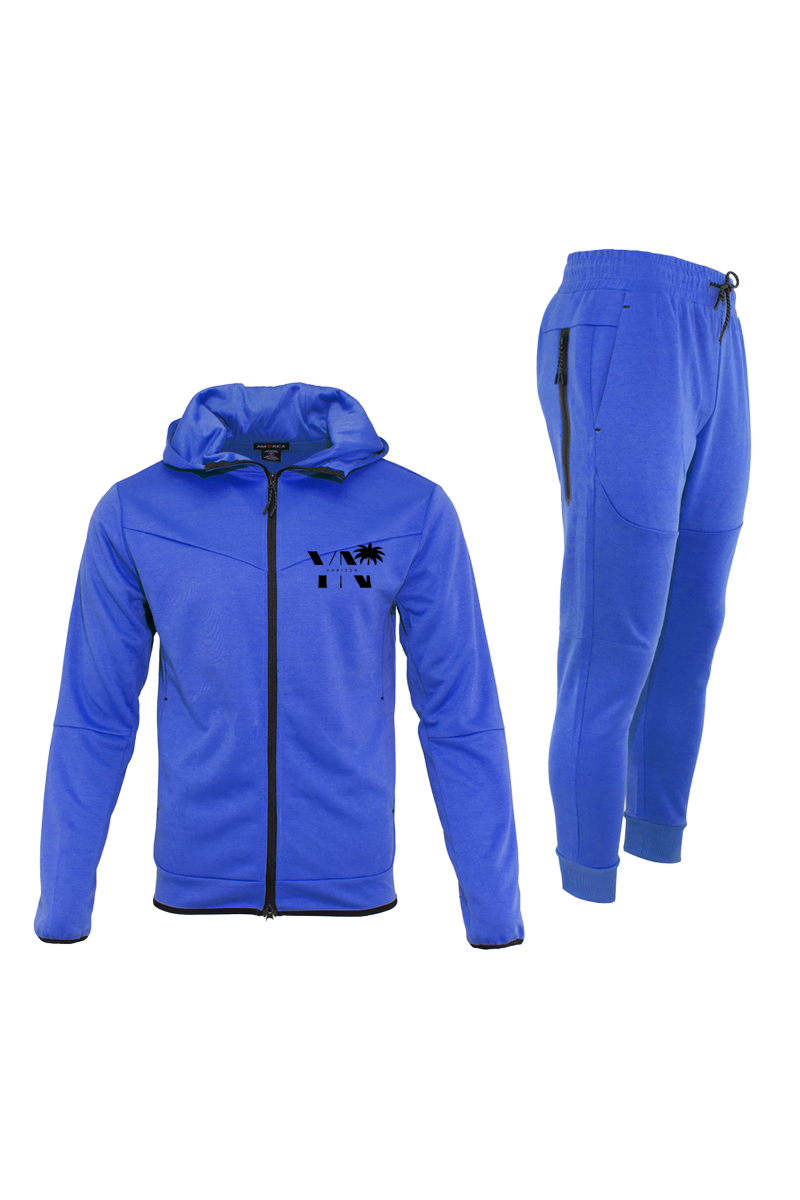 Zip up fleece tracksuit