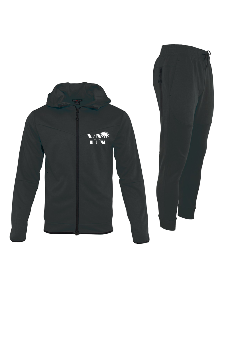 Zip up fleece tracksuit