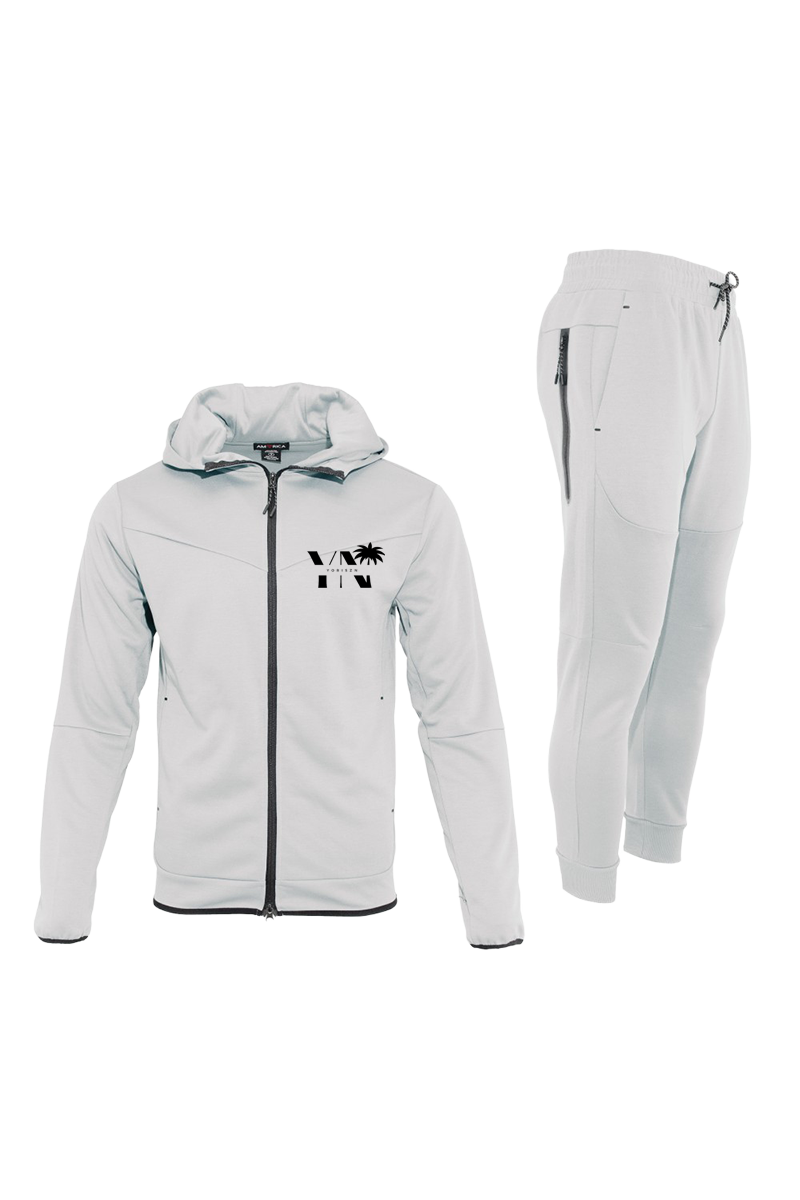 Zip up fleece tracksuit