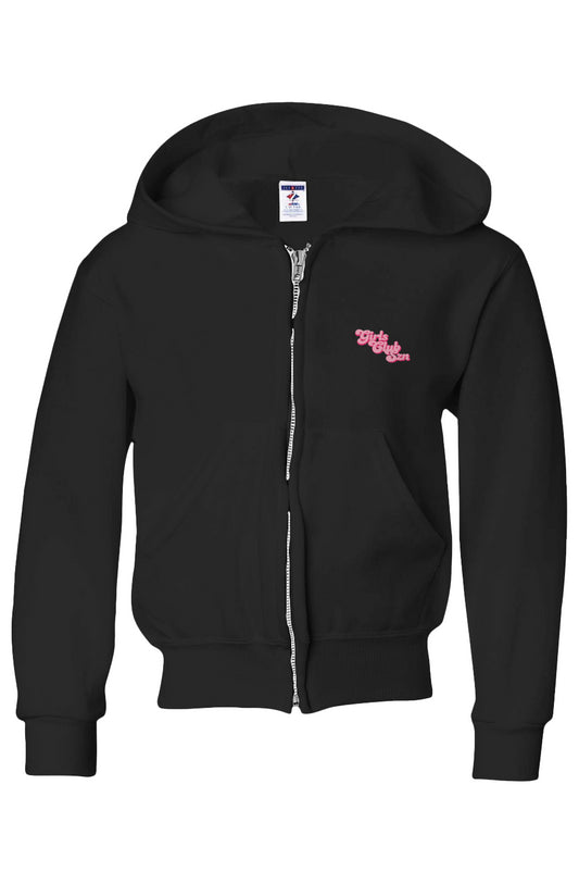 Youth Girls Club Full-Zip Hoodie