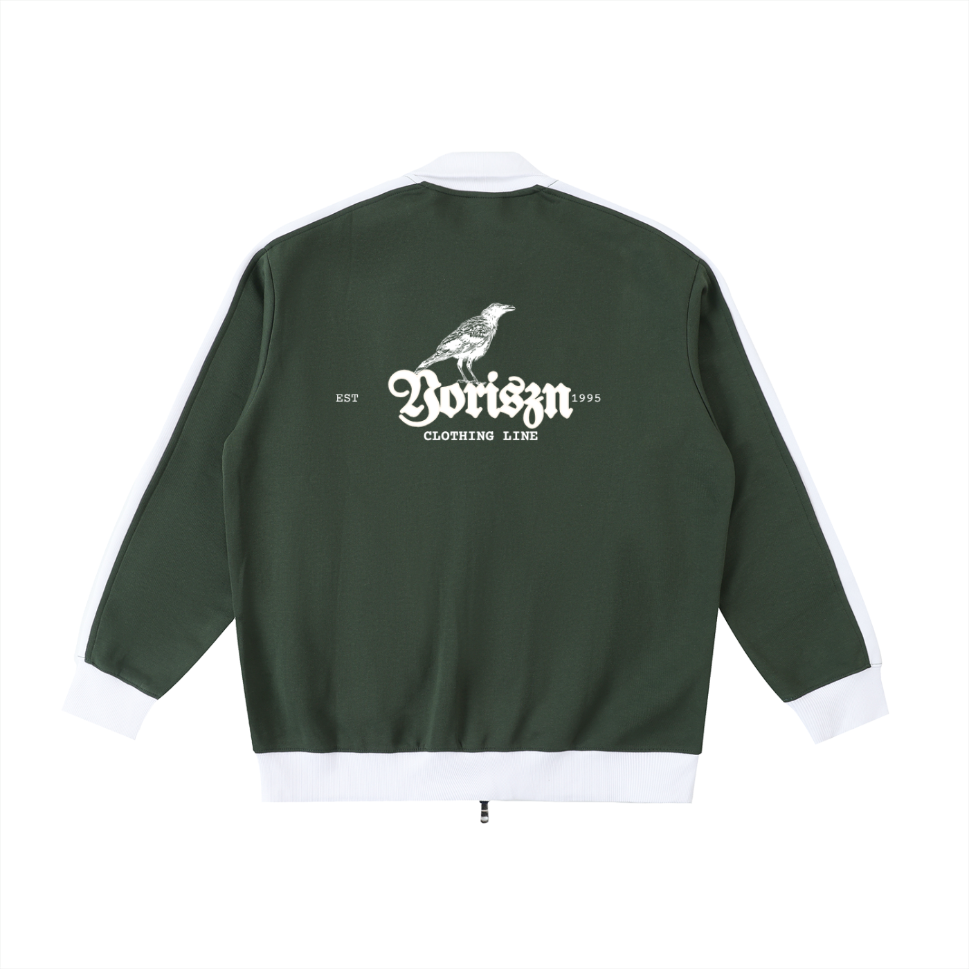 Contrast Trim Stand Collar Jacket