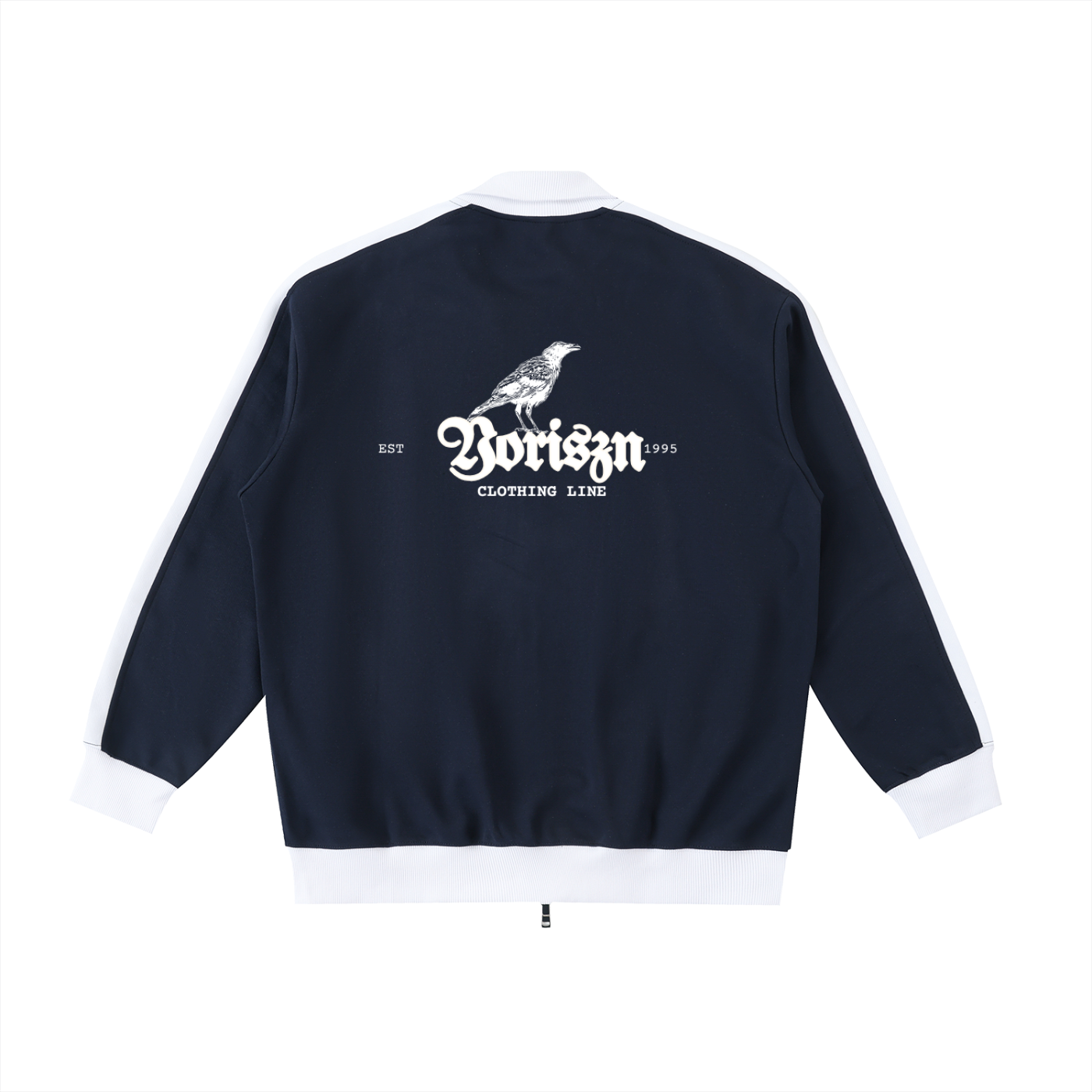 Contrast Trim Stand Collar Jacket