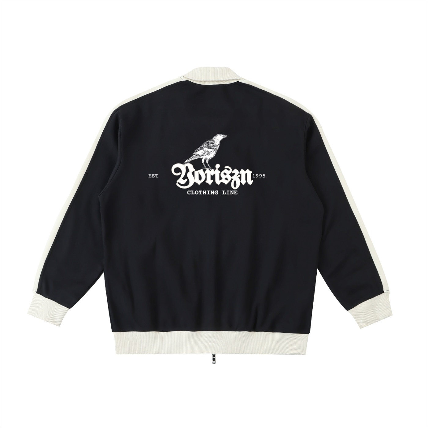 Contrast Trim Stand Collar Jacket