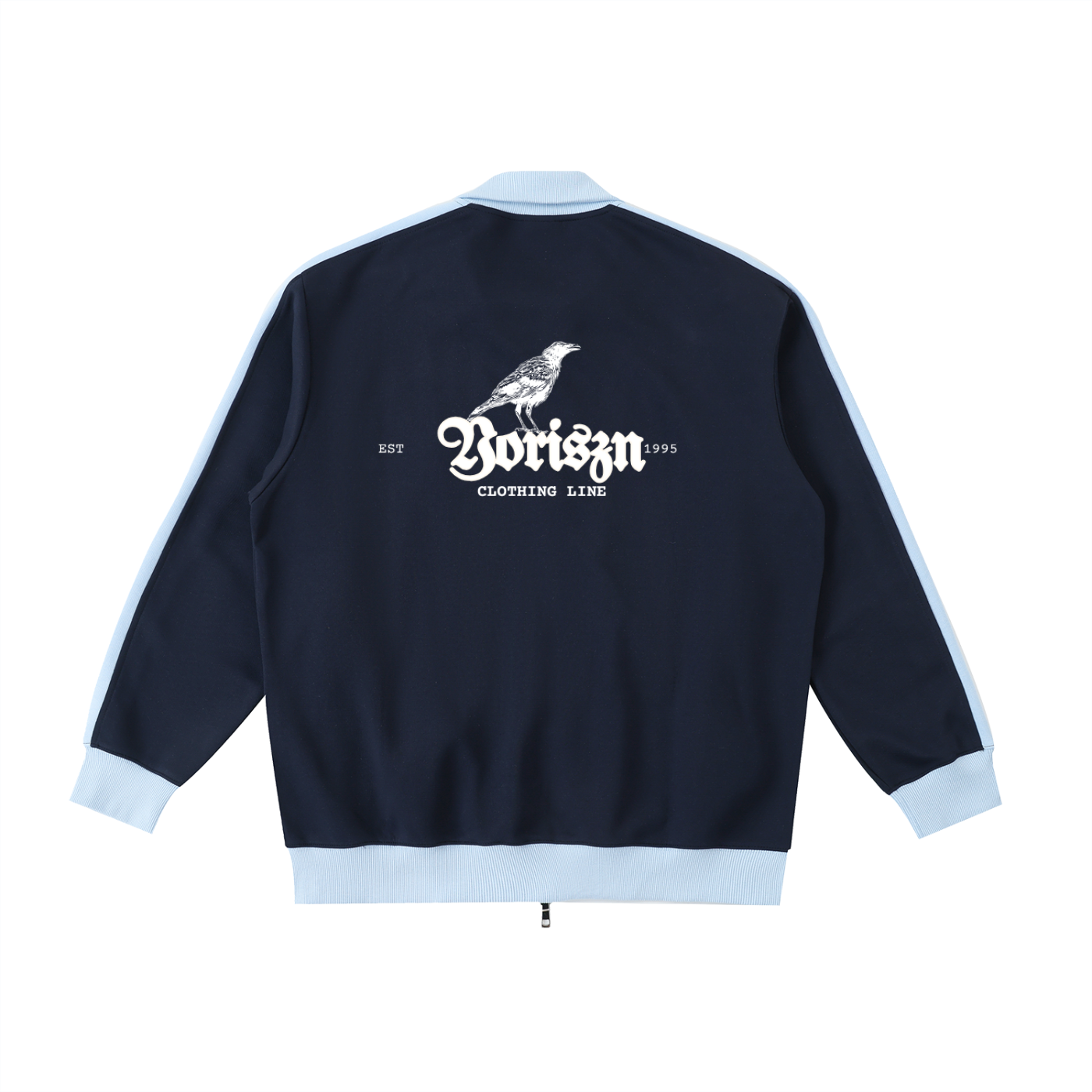 Contrast Trim Stand Collar Jacket